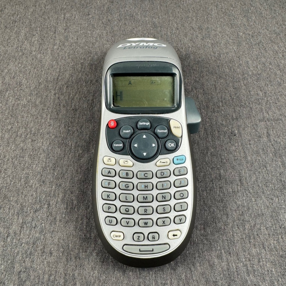 DYMO LetraTag LT-100H Handheld Label Maker Silver  Portable Electronic‎ LT100H